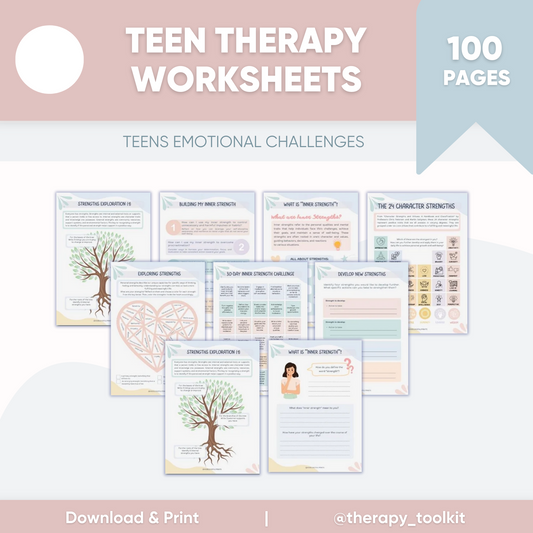 Teen Therapy Worksheets