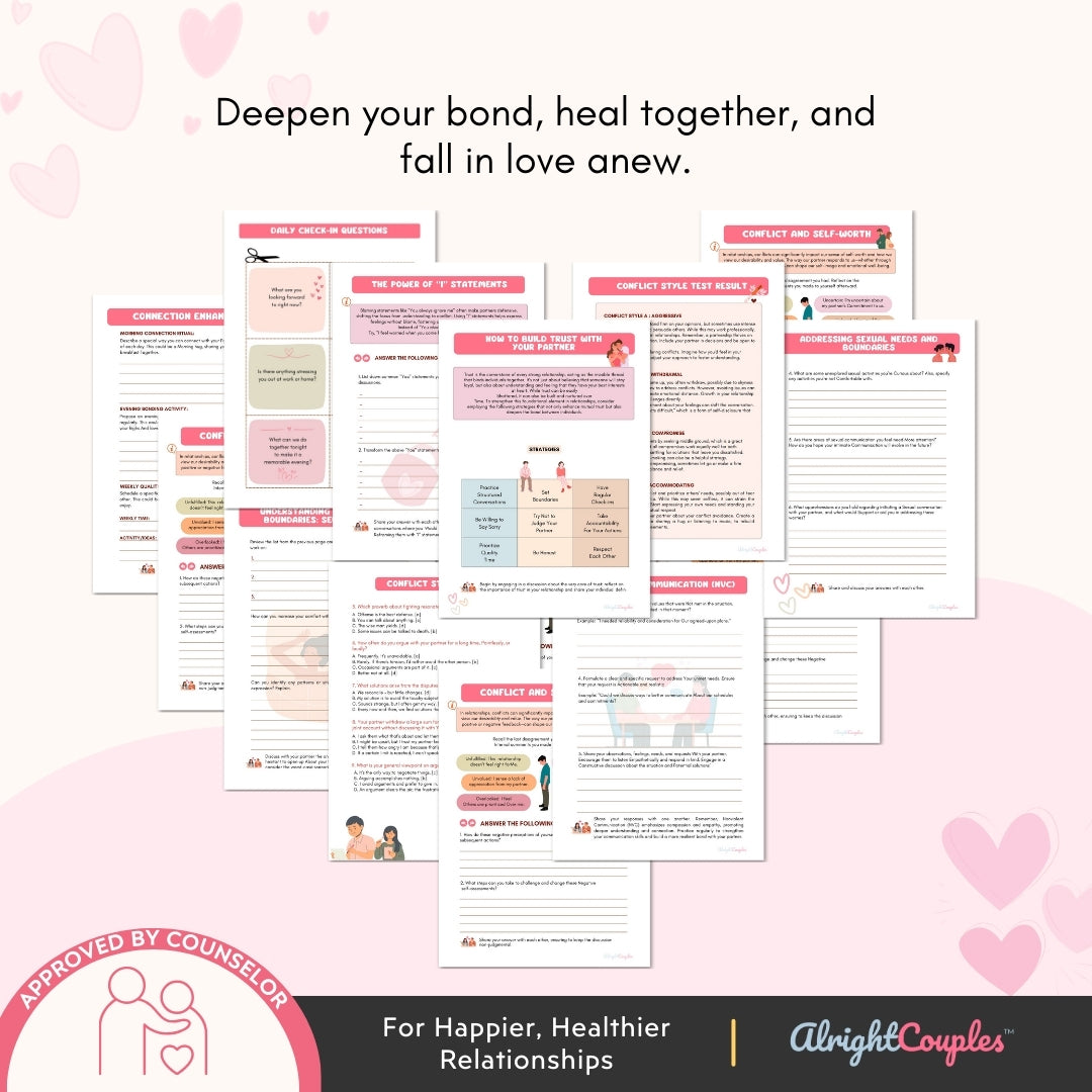 Couples Therapy Workbook – Strengthen Love