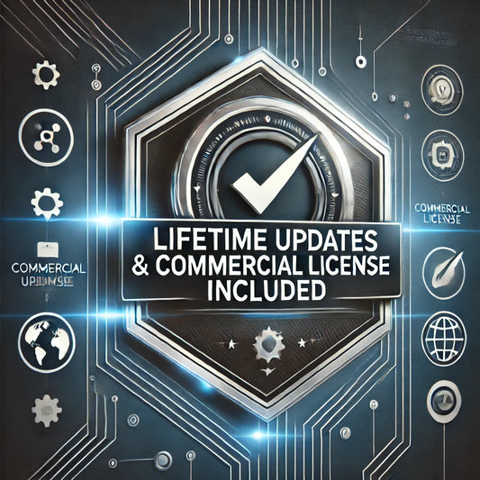 Lebenslange Updates und kommerzielle Lizenz