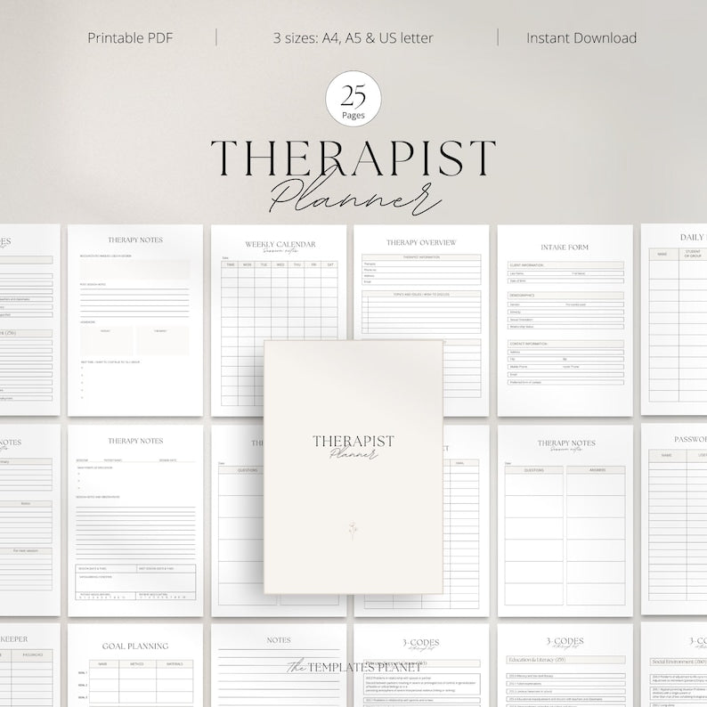 Therapist Planner 2025/2026